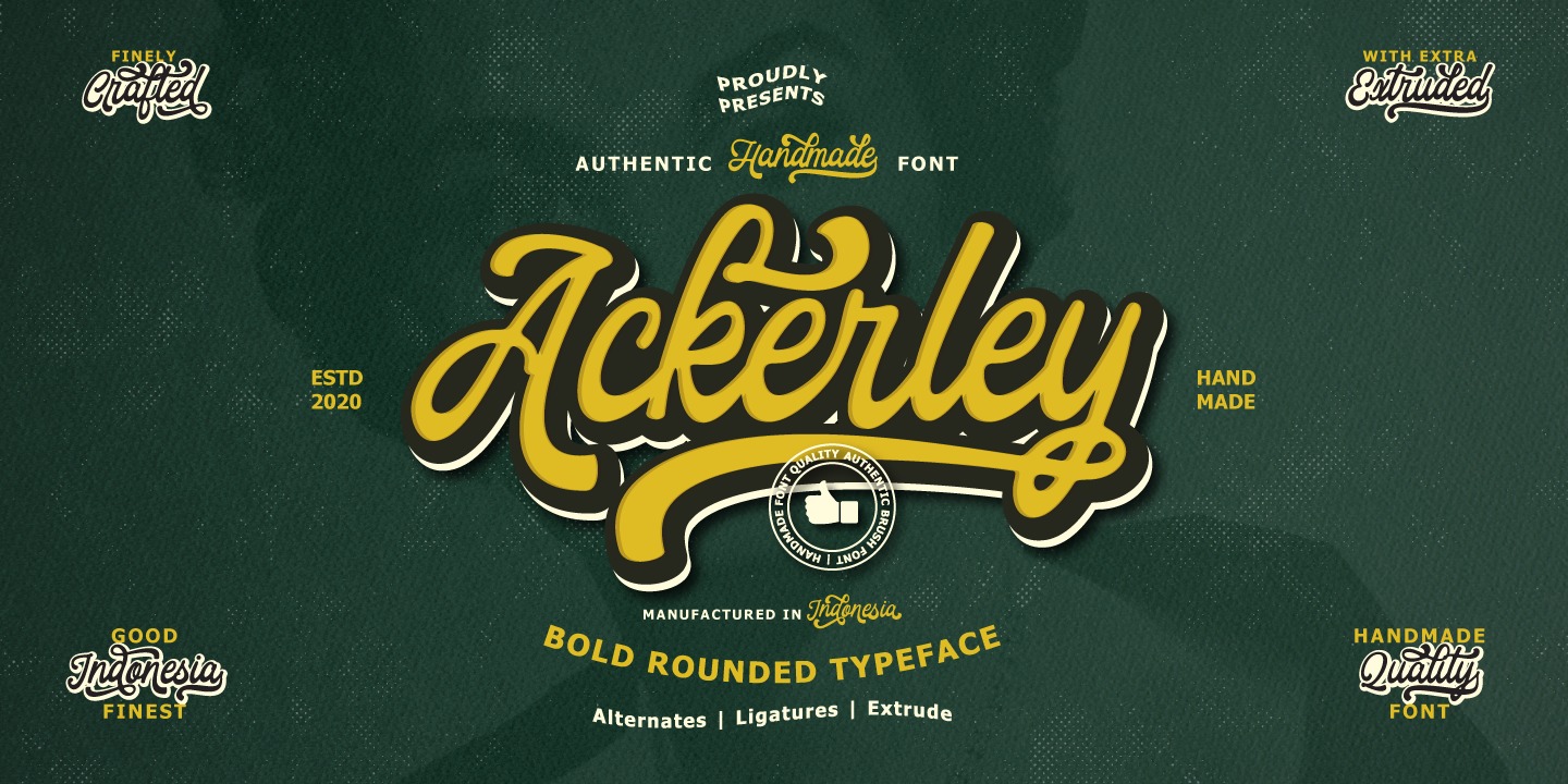 Ejemplo de fuente Ackerley Script #1